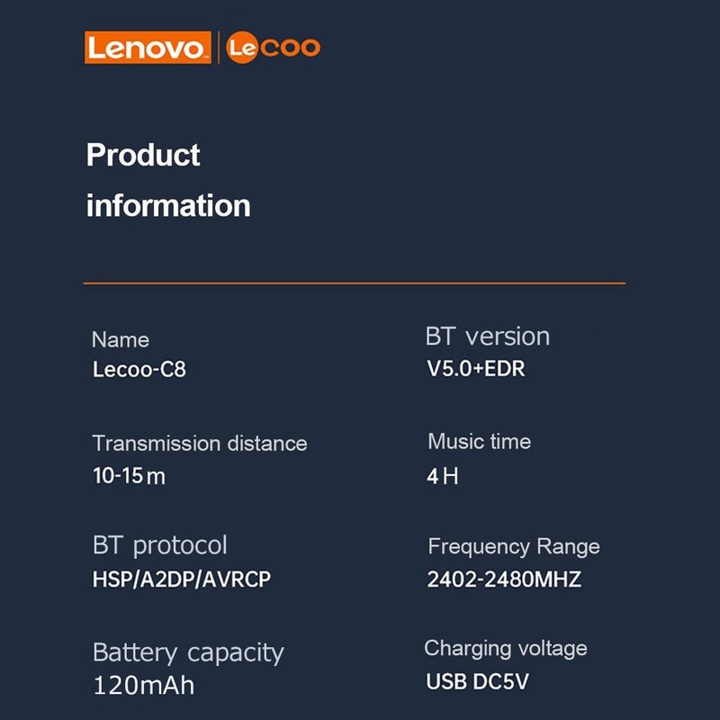 lecoo Lenovo Lecoo C8 Smart BT Headset UV Protection Music Glasses BT5.0 Chip Stable Pairing Comfortable Wearing Simple Operation - Image 2